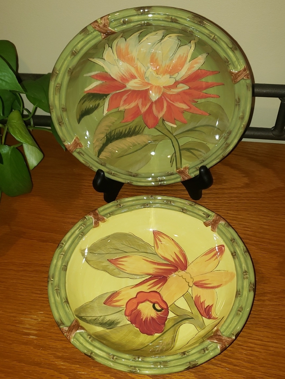 Raymond Waites (2) Floral Dinner/ Pasta Bowls
